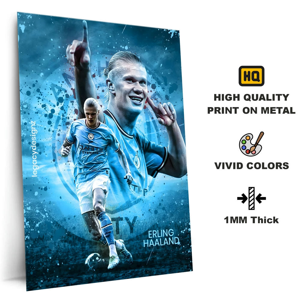 Metal Poster - Footballer Erling Haaland EH04 Mobile Case by CoverMeUp - Style 4