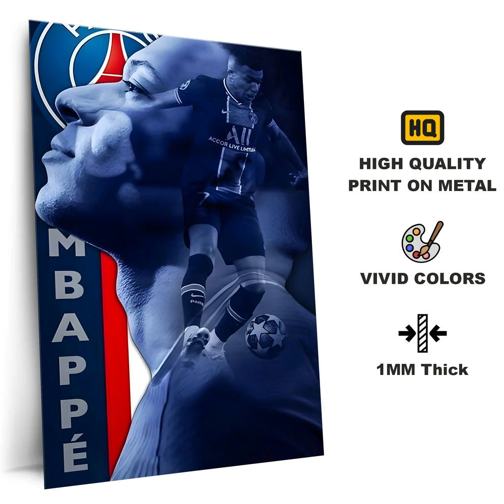Metal Poster - Footballer Kylian Mbappe KM05 Mobile Case by CoverMeUp - Style 4
