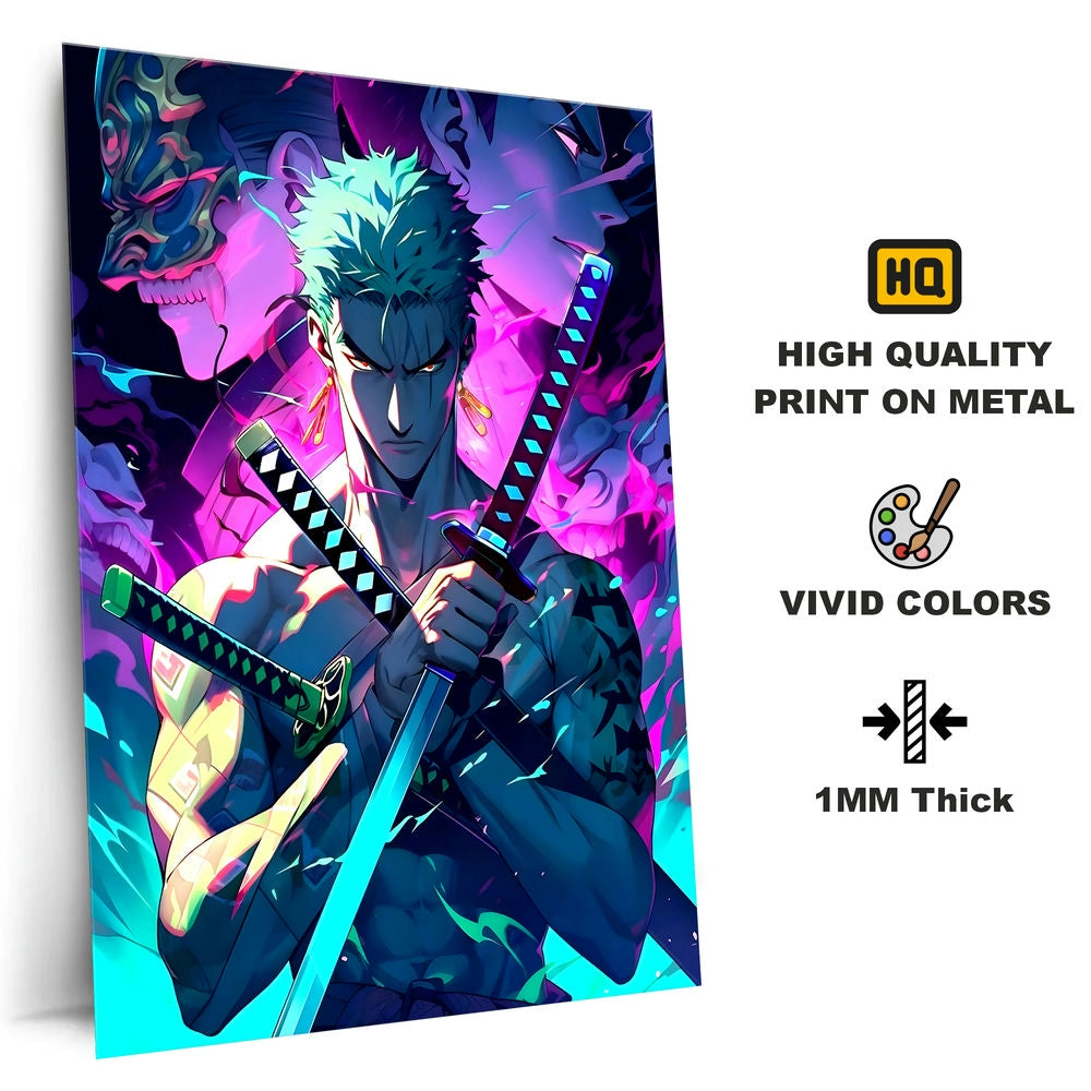 Metal Poster - One Piece Roronoa Zoro OP53 Mobile Case by CoverMeUp - Style 4
