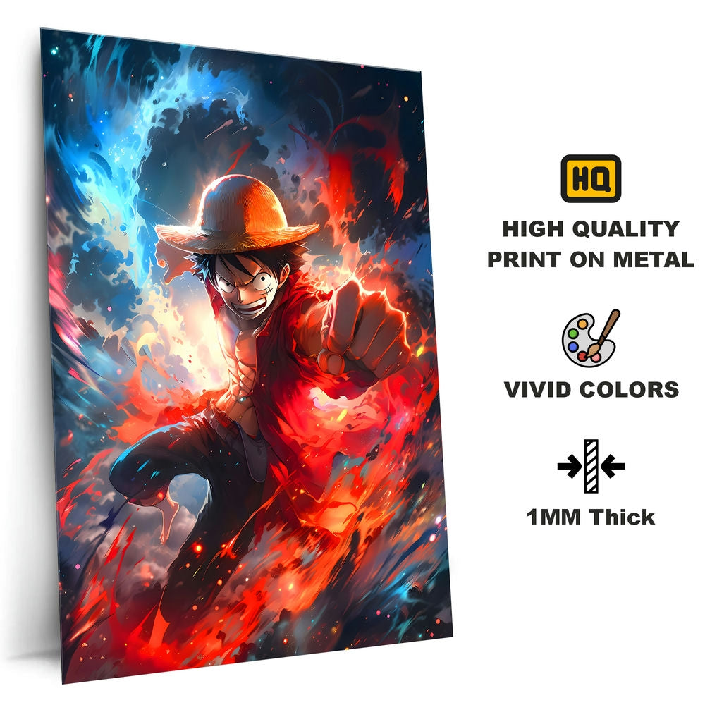 Metal Poster - Anime One Piece Luffy OP64 Mobile Case by CoverMeUp - Style 4