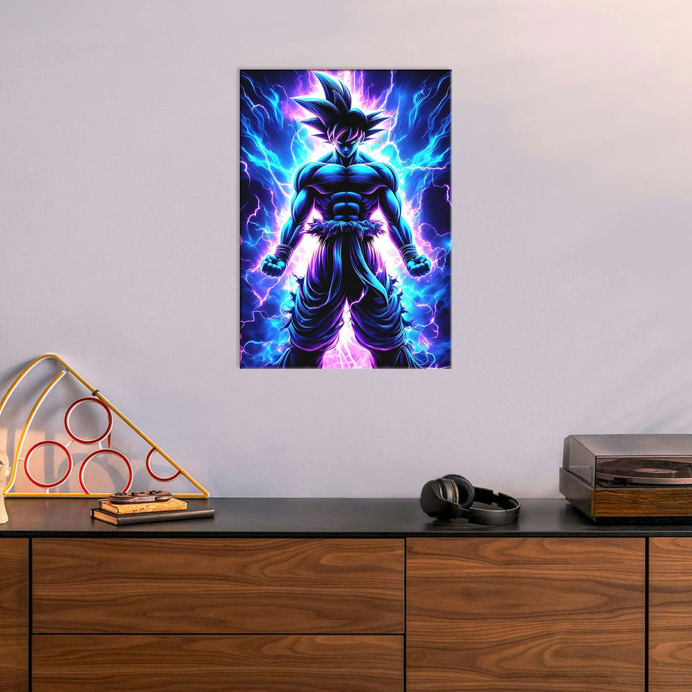 Metal Poster - Anime Goku Electric Mobile Case by CoverMeUp - Style 6