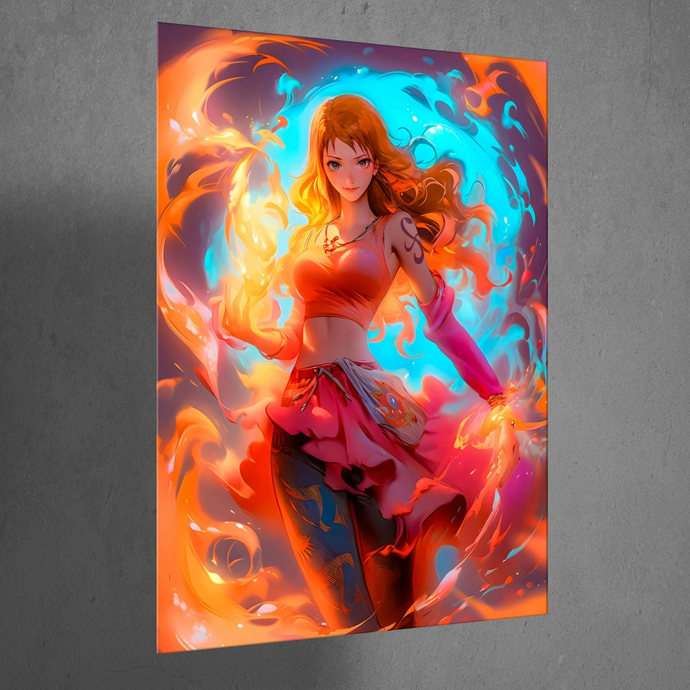 Metal Poster - Anime One Piece Nami OP66 Mobile Case by CoverMeUp - Style 3