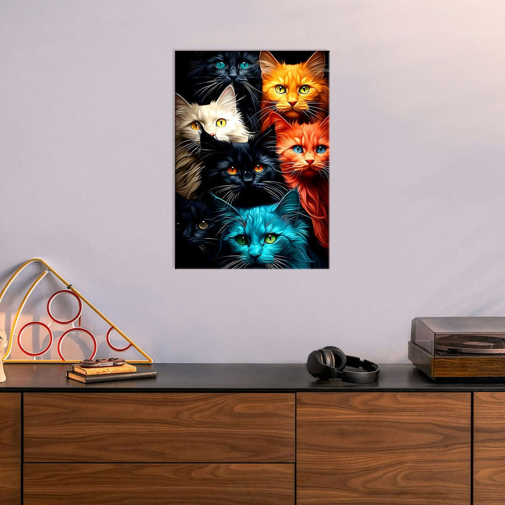 Metal Poster - Cats C01 Mobile Case by CoverMeUp - Style 6