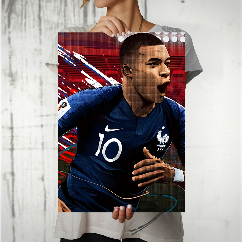 Metal Poster - Footballer Kylian Mbappe KM01 Mobile Case by CoverMeUp - Style 8