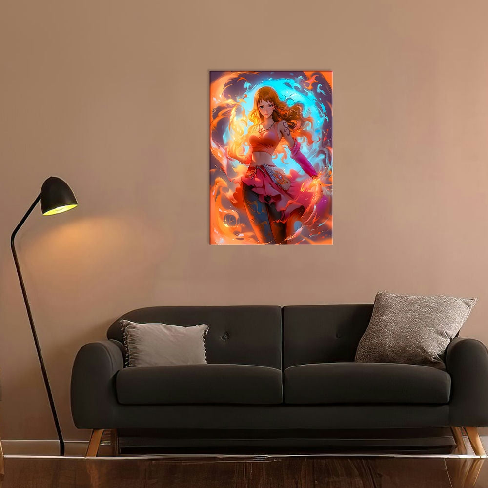 Metal Poster - Anime One Piece Nami OP66 Mobile Case by CoverMeUp - Style 7