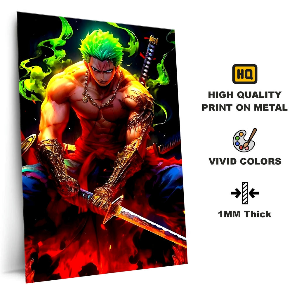 Metal Poster - One Piece Roronoa Zoro OP42 Mobile Case by CoverMeUp - Style 4