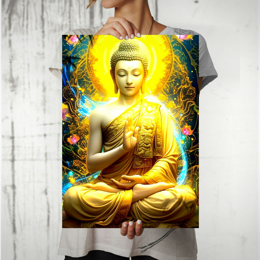 Metal Poster - Lord Buddha LB12 Mobile Case by CoverMeUp - Style 8