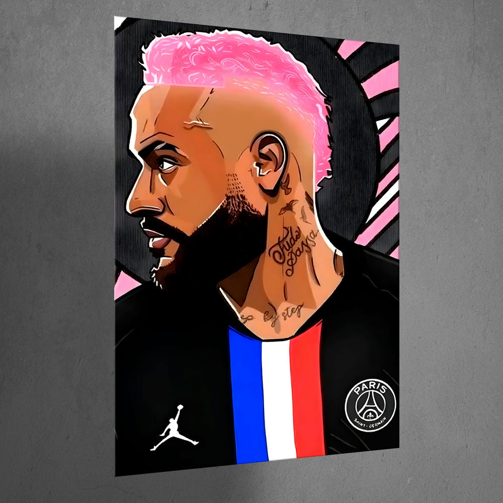 Metal Poster - Footballer Neymar Jr NJR03 Mobile Case by CoverMeUp - Style 3