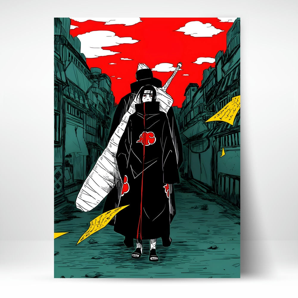 Metal Poster - Anime Itachi and Kisame legendary Members Mobile Case by CoverMeUp