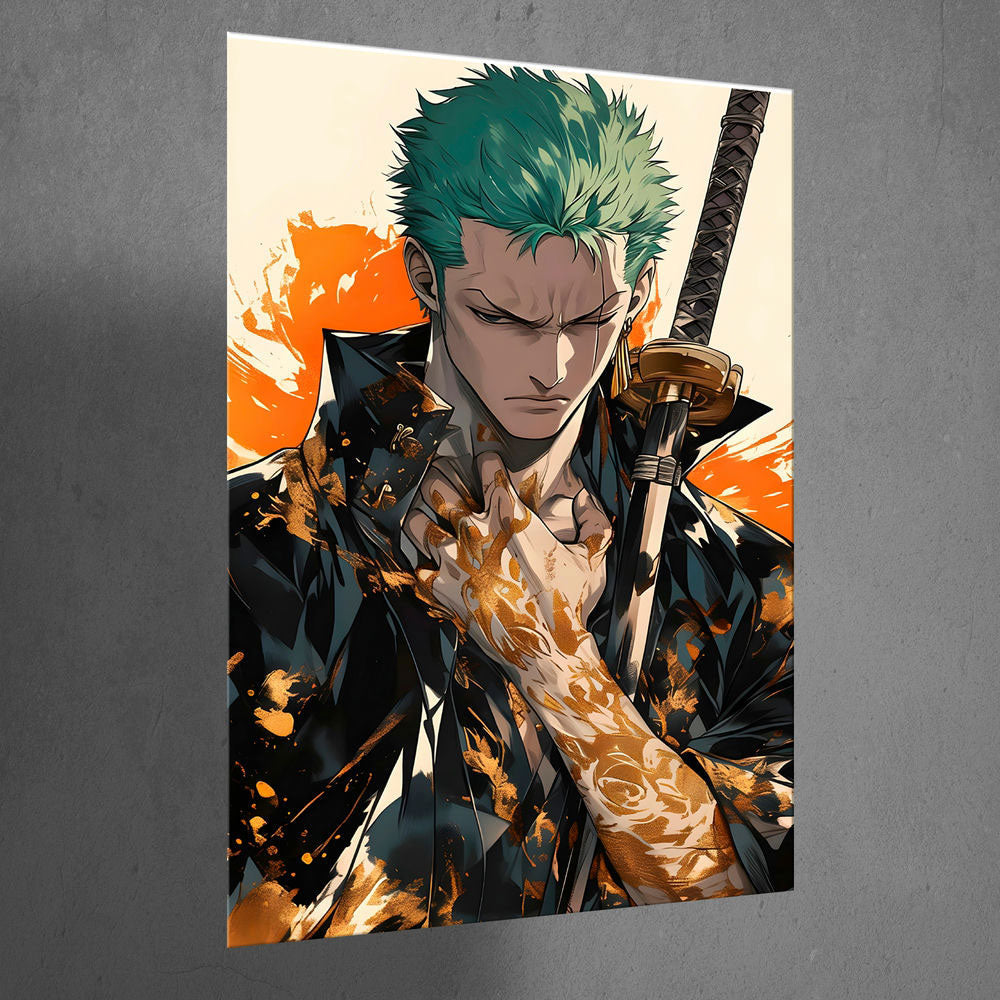 Metal Poster - One Piece Roronoa Zoro OP33 Mobile Case by CoverMeUp - Style 3