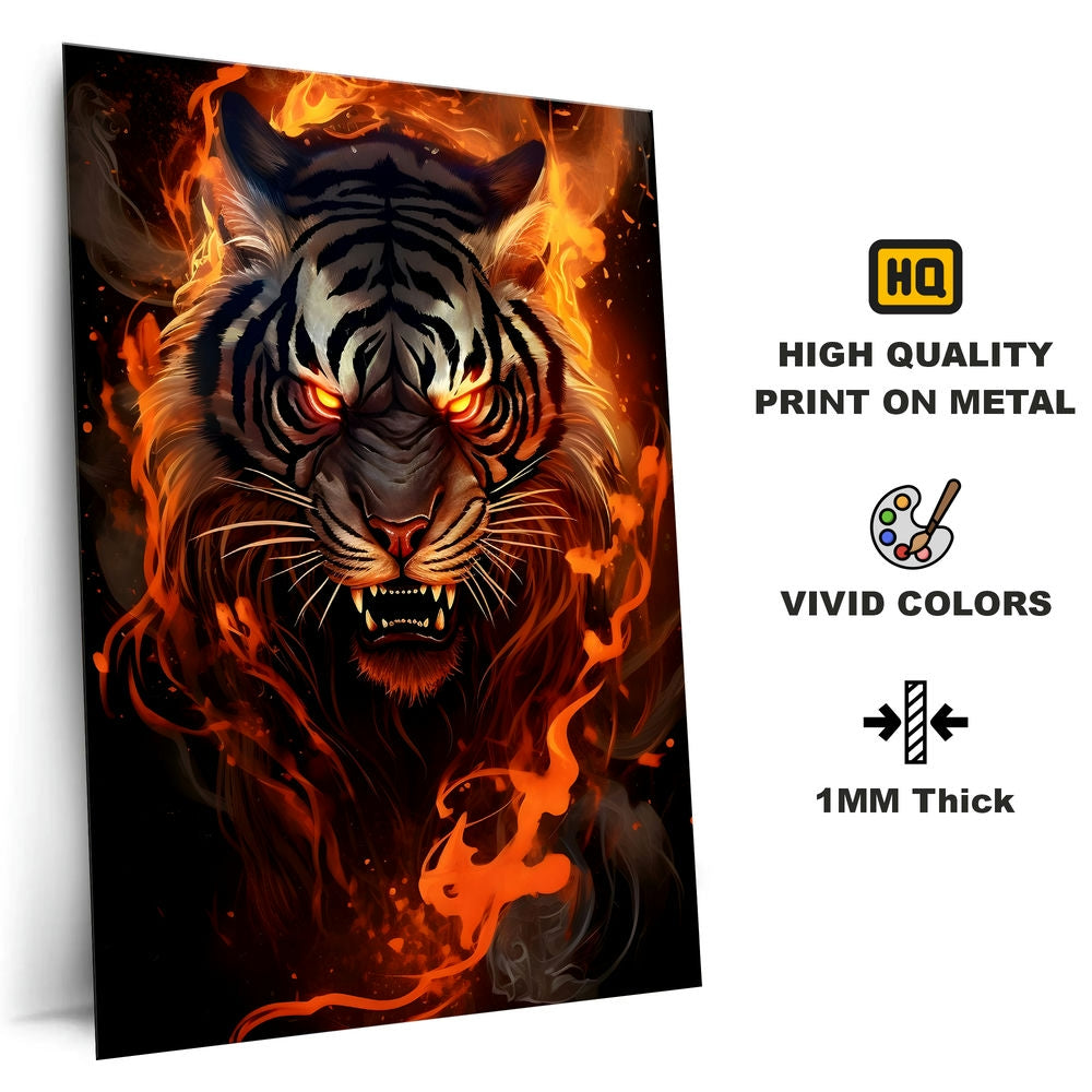 Metal Poster - Wildlife Tiger TG03 Mobile Case by CoverMeUp - Style 4