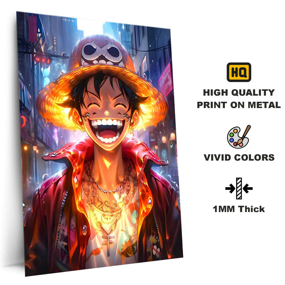 Metal Poster - One Piece Monkey D Luffy OP08 Mobile Case by CoverMeUp - Style 4