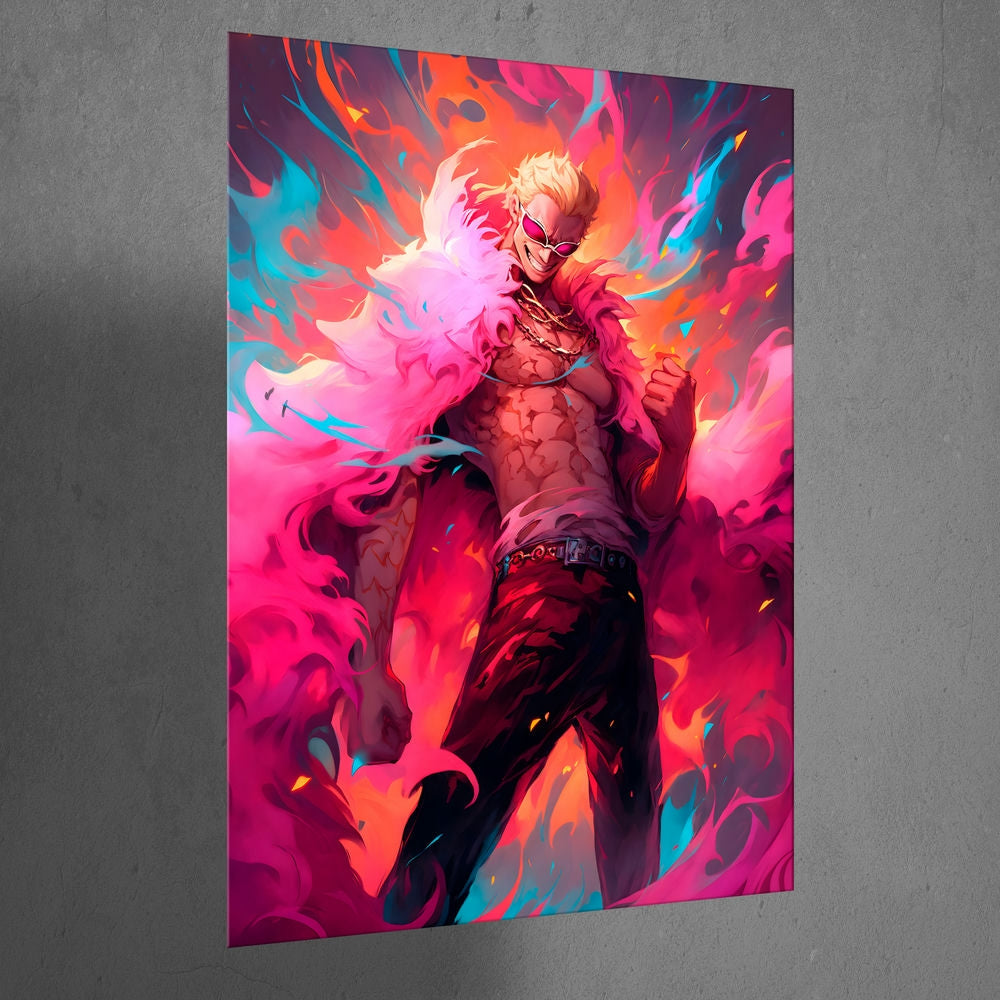 Metal Poster - Anime One Piece Doflamingo OP61 Mobile Case by CoverMeUp - Style 3