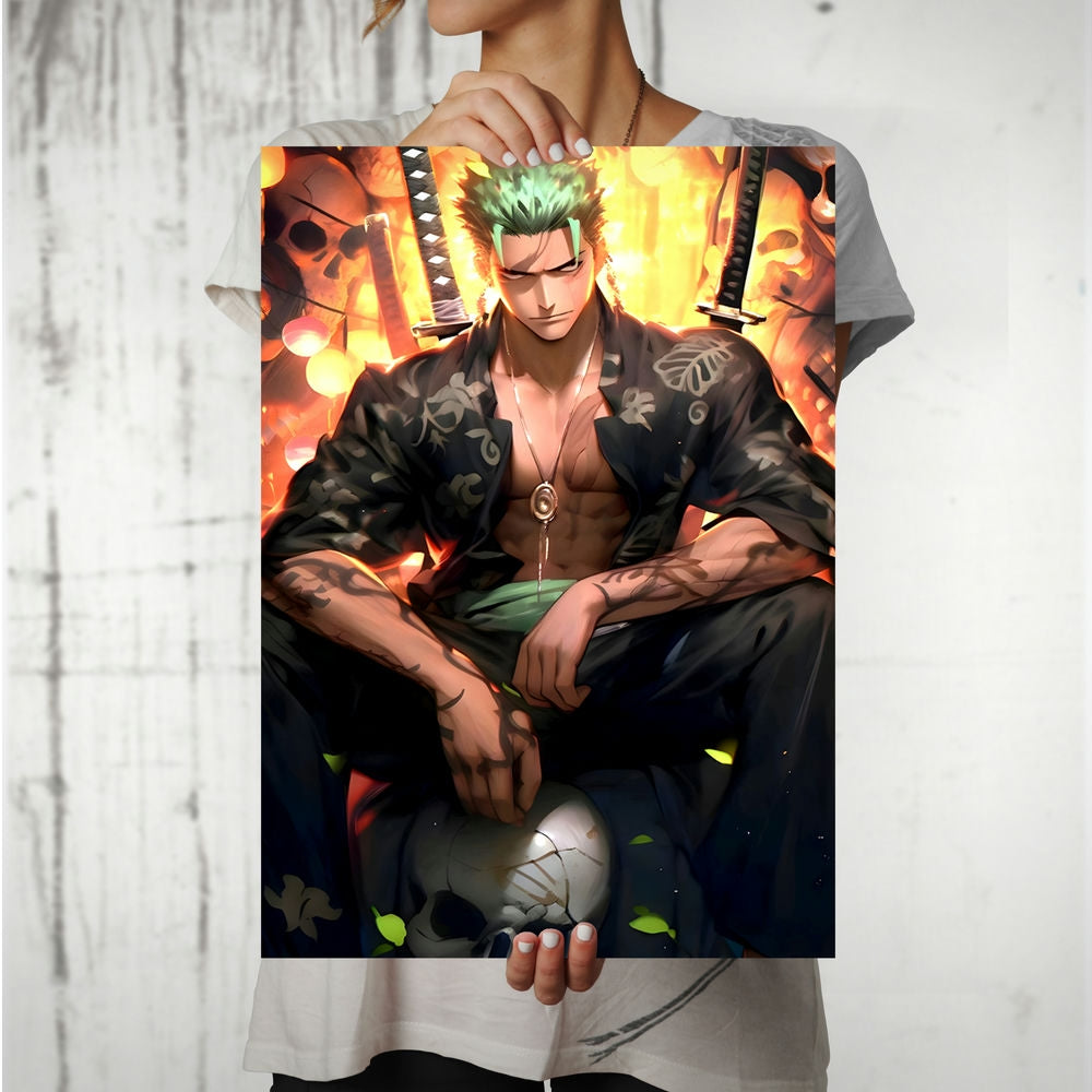 Metal Poster - One Piece Roronoa Zoro OP51 Mobile Case by CoverMeUp - Style 8