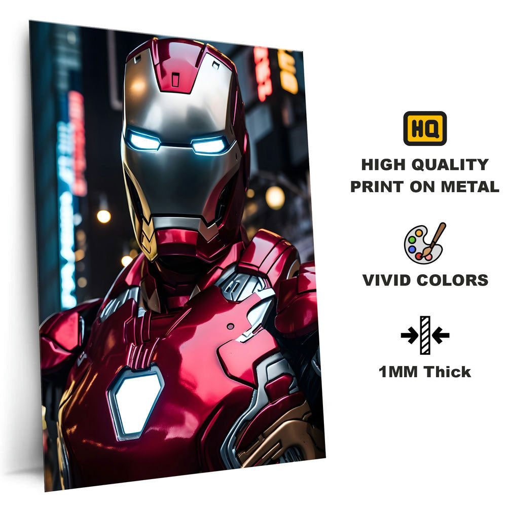 Metal Poster - Superhero Iron Man IM01 Mobile Case by CoverMeUp - Style 4