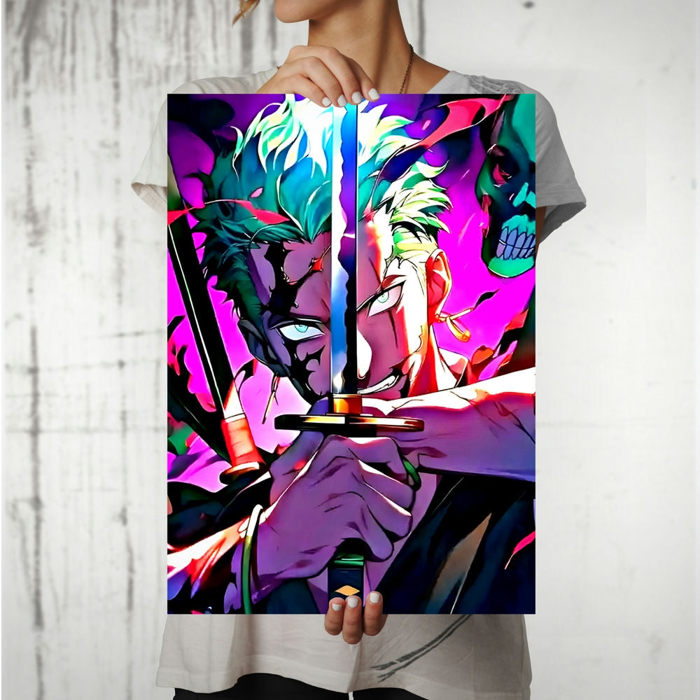 Metal Poster - One Piece Roronoa Zoro OP52 Mobile Case by CoverMeUp - Style 8