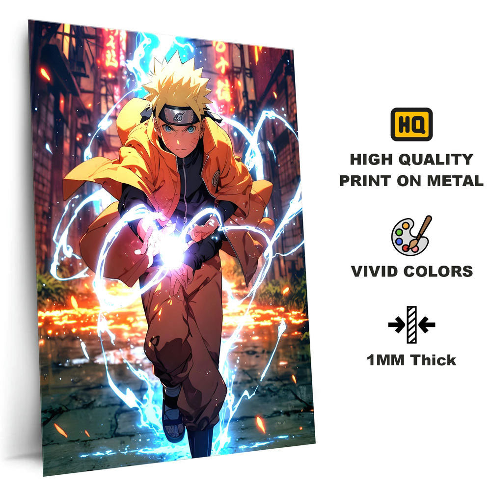 Metal Poster - Naruto Uzumaki NAR01 Mobile Case by CoverMeUp - Style 4