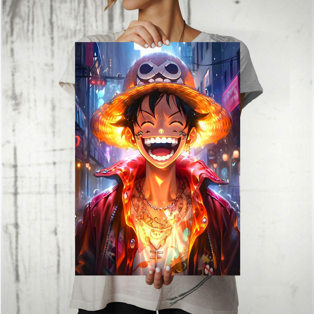 Metal Poster - One Piece Monkey D Luffy OP08 Mobile Case by CoverMeUp - Style 8