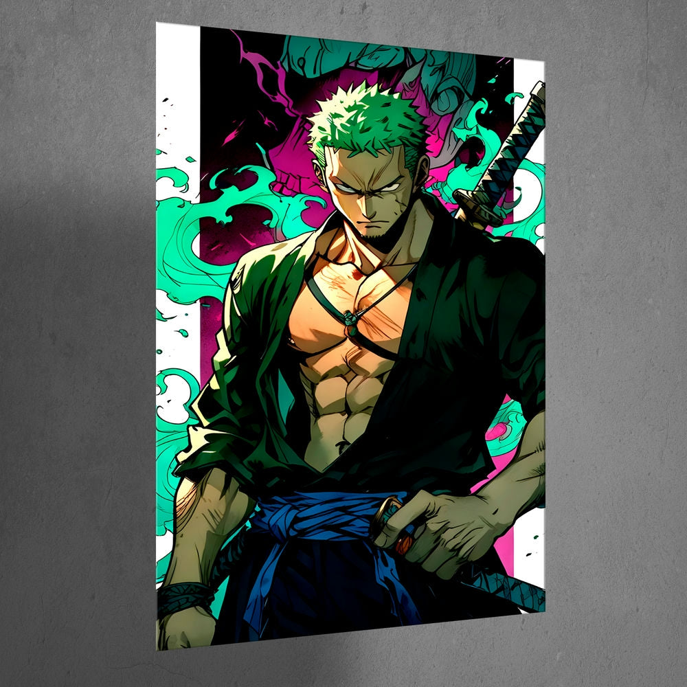 Metal Poster - One Piece Roronoa Zoro OP54 Mobile Case by CoverMeUp - Style 3