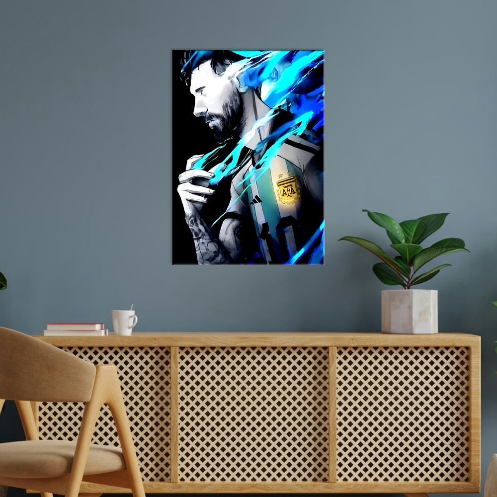 Metal Poster - Footballer Lionel Messi LM03 Mobile Case by CoverMeUp - Style 5