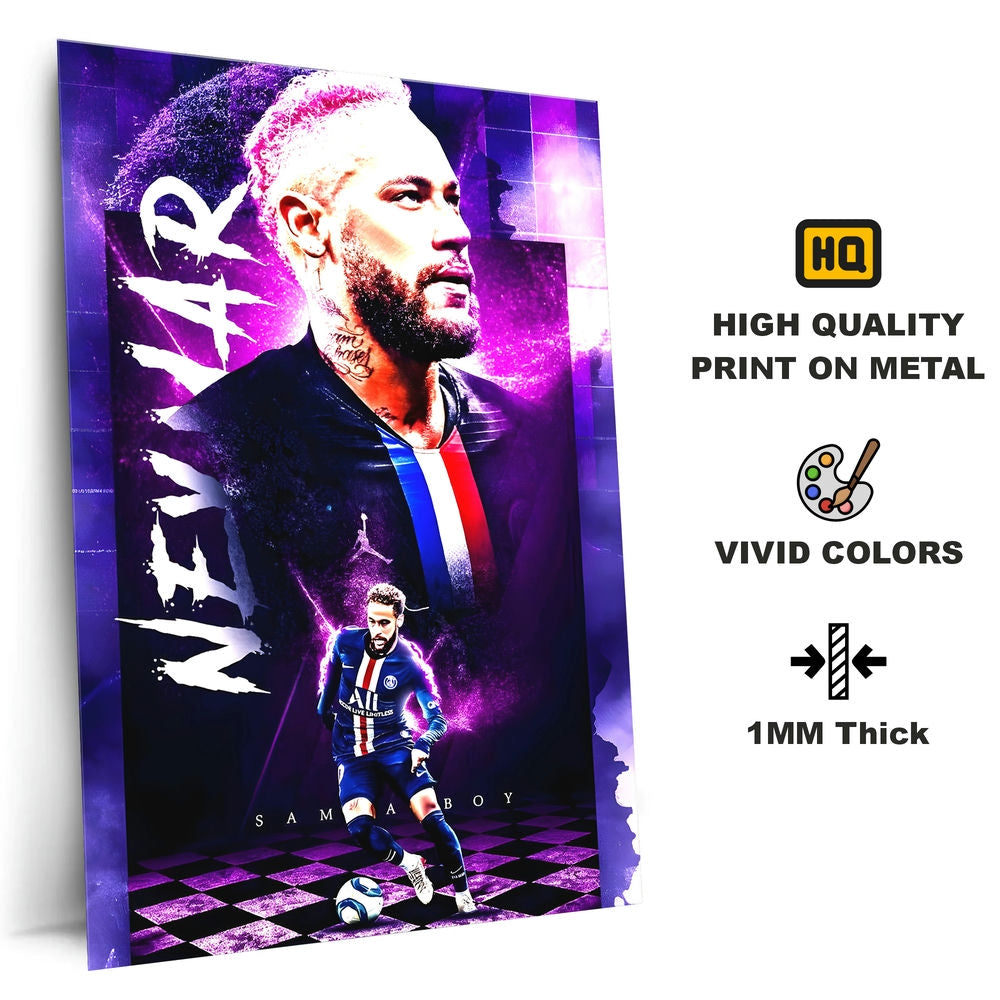 Metal Poster - Footballer Neymar Jr NJR04 Mobile Case by CoverMeUp - Style 4