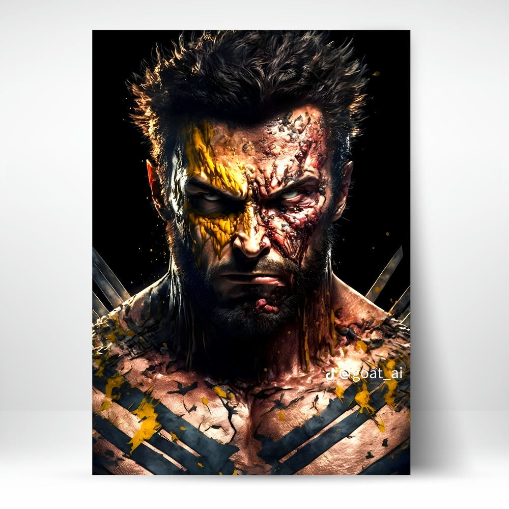Metal Poster - Superhero Wolverine WOL03 Mobile Case by CoverMeUp