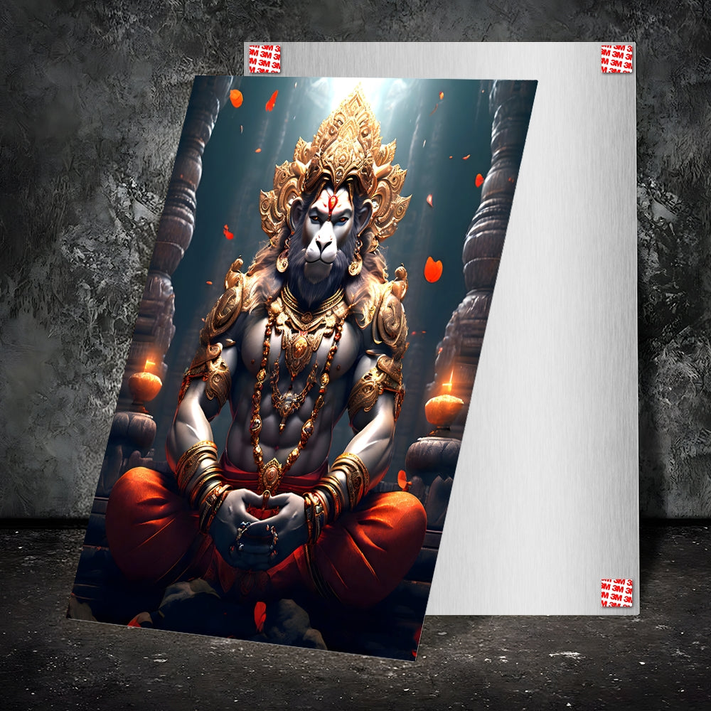 Metal Poster - Lord Hanuman LH07 Mobile Case by CoverMeUp - Style 2