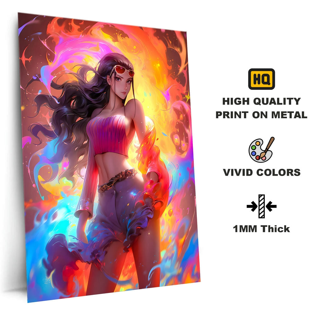 Metal Poster - Anime One Piece Nico Robin OP67 Mobile Case by CoverMeUp - Style 4