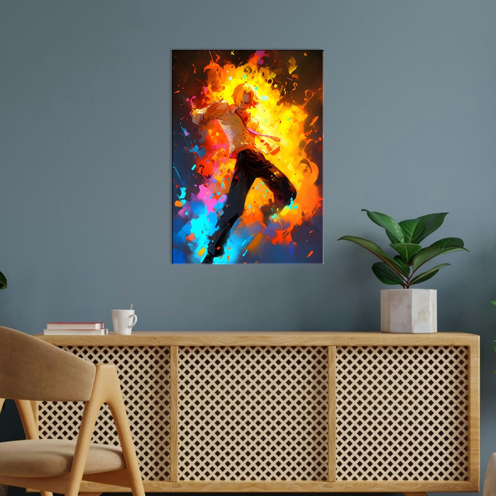 Metal Poster - Anime One Piece Sanji OP69 Mobile Case by CoverMeUp - Style 5