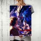 Metal Poster - Anime Light Yagami X Ryuk Death Note Mobile Case by CoverMeUp - Style 8