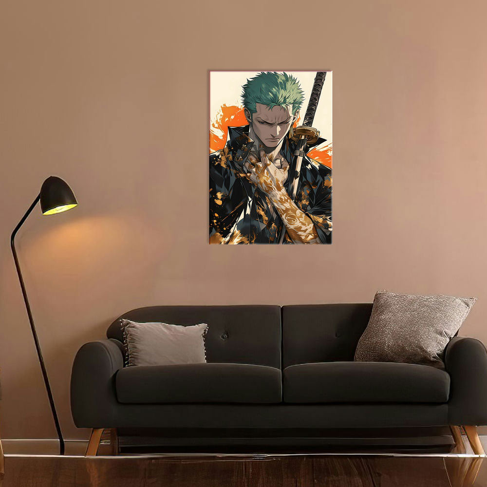 Metal Poster - One Piece Roronoa Zoro OP33 Mobile Case by CoverMeUp - Style 7