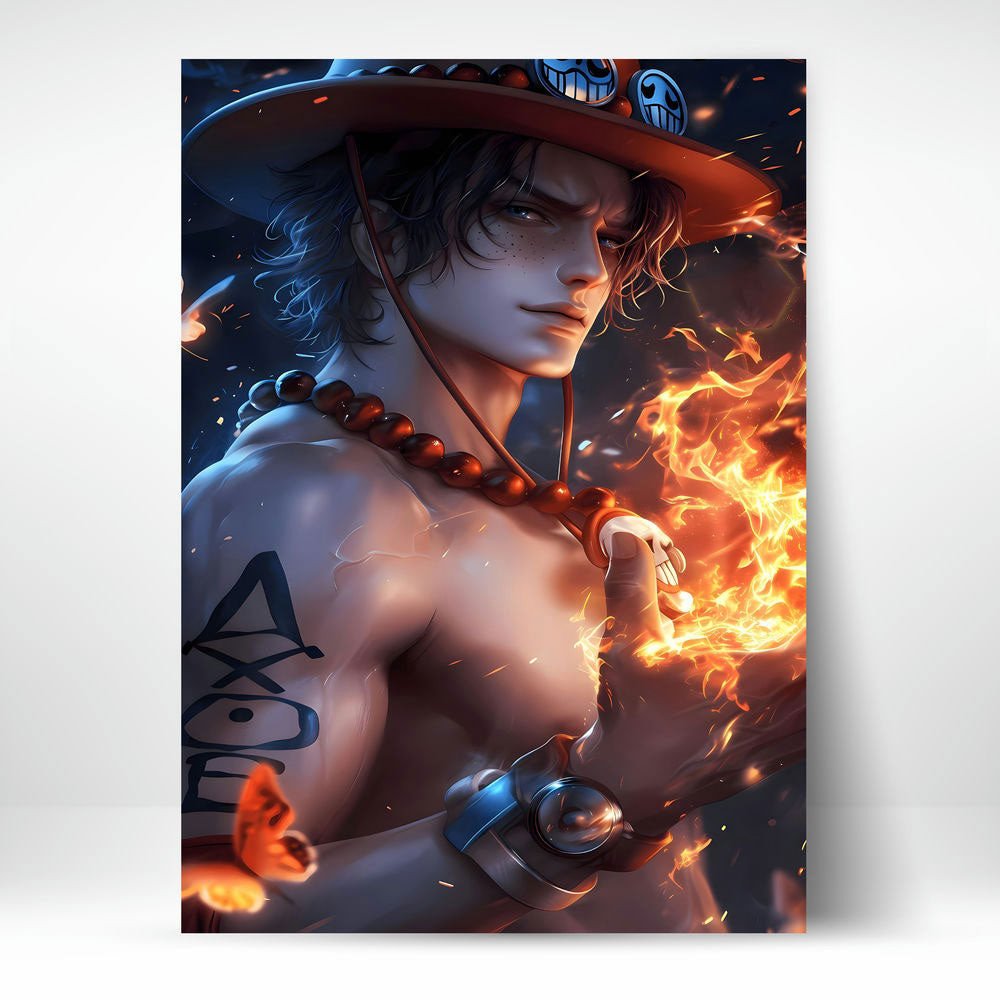 Metal Poster - One Piece Portgas D Ace OP18 Mobile Case by CoverMeUp