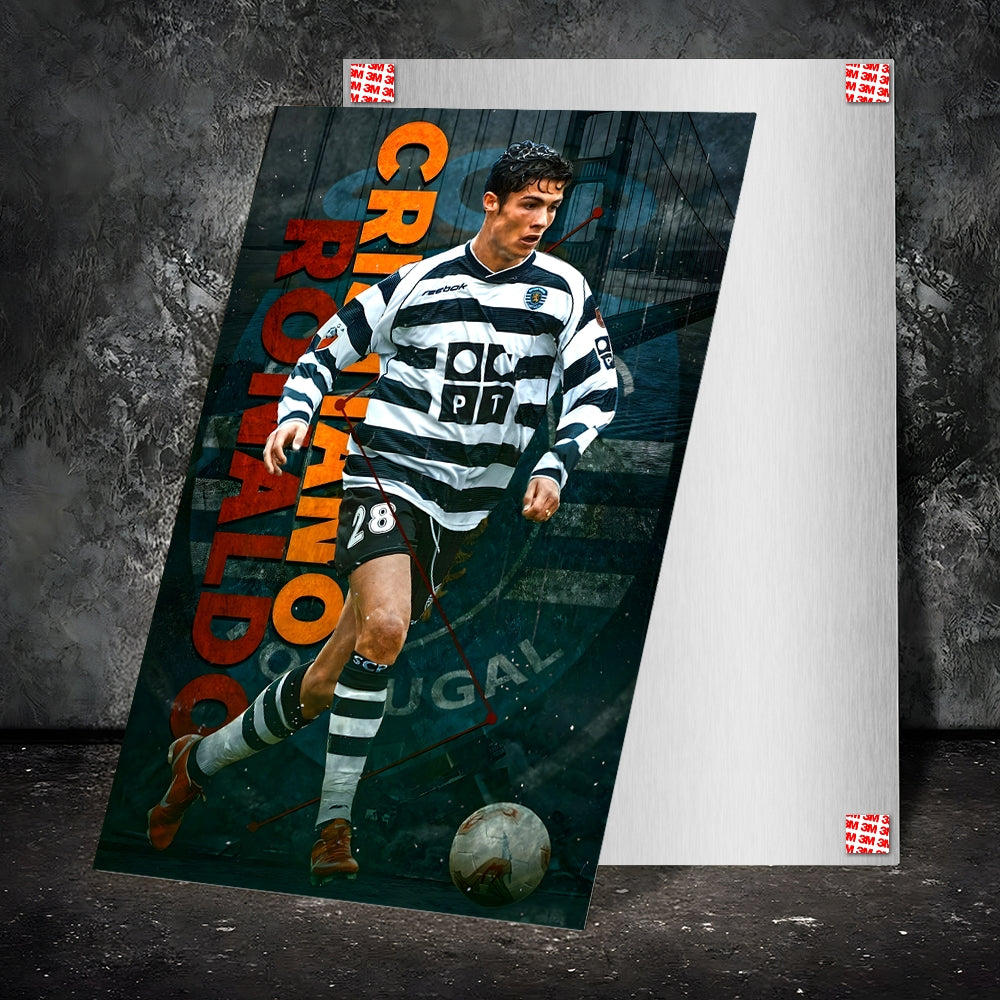 Metal Poster - Footballer Cristiano Ronaldo F04 Mobile Case by CoverMeUp - Style 2