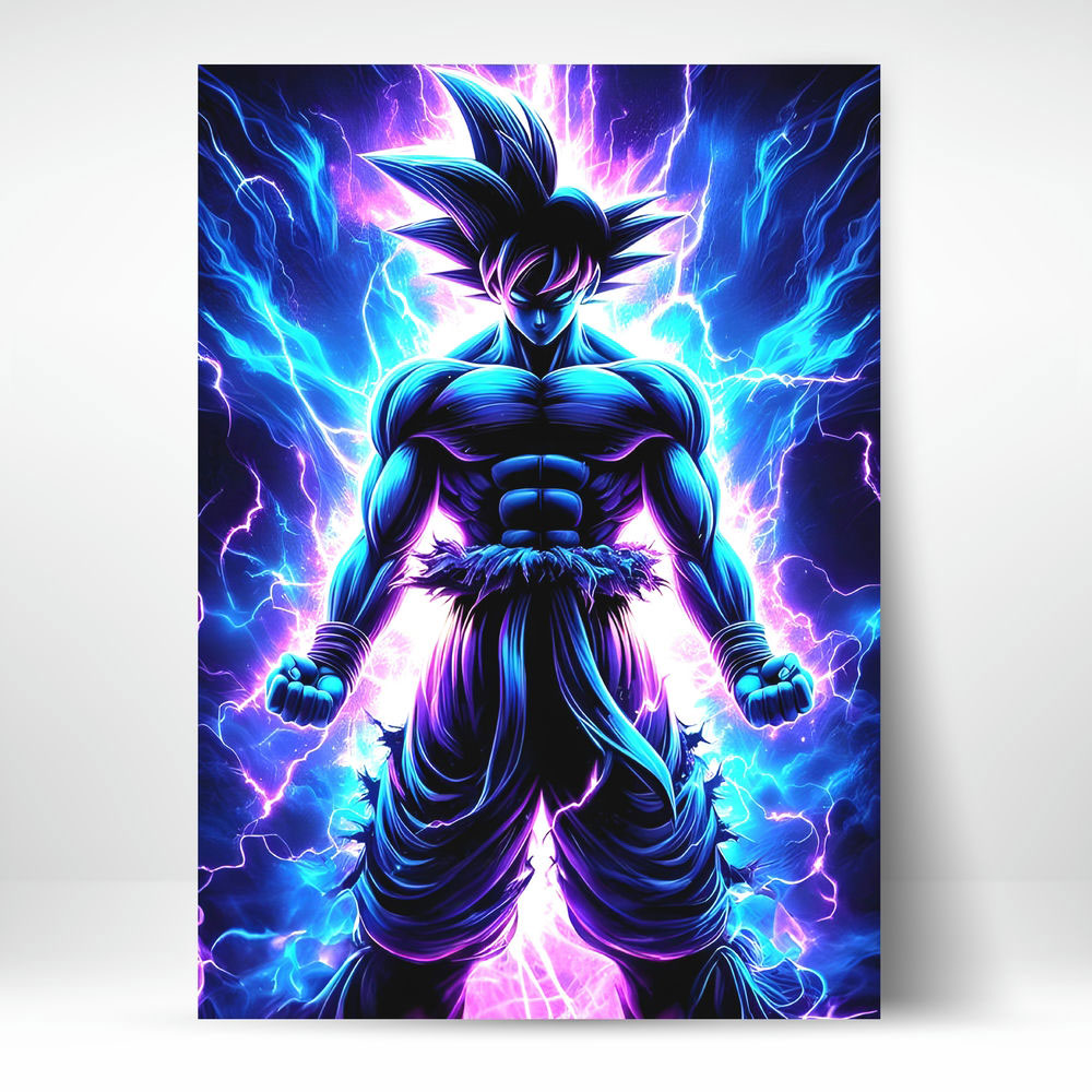 Metal Poster - Anime Goku Electric Mobile Case by CoverMeUp