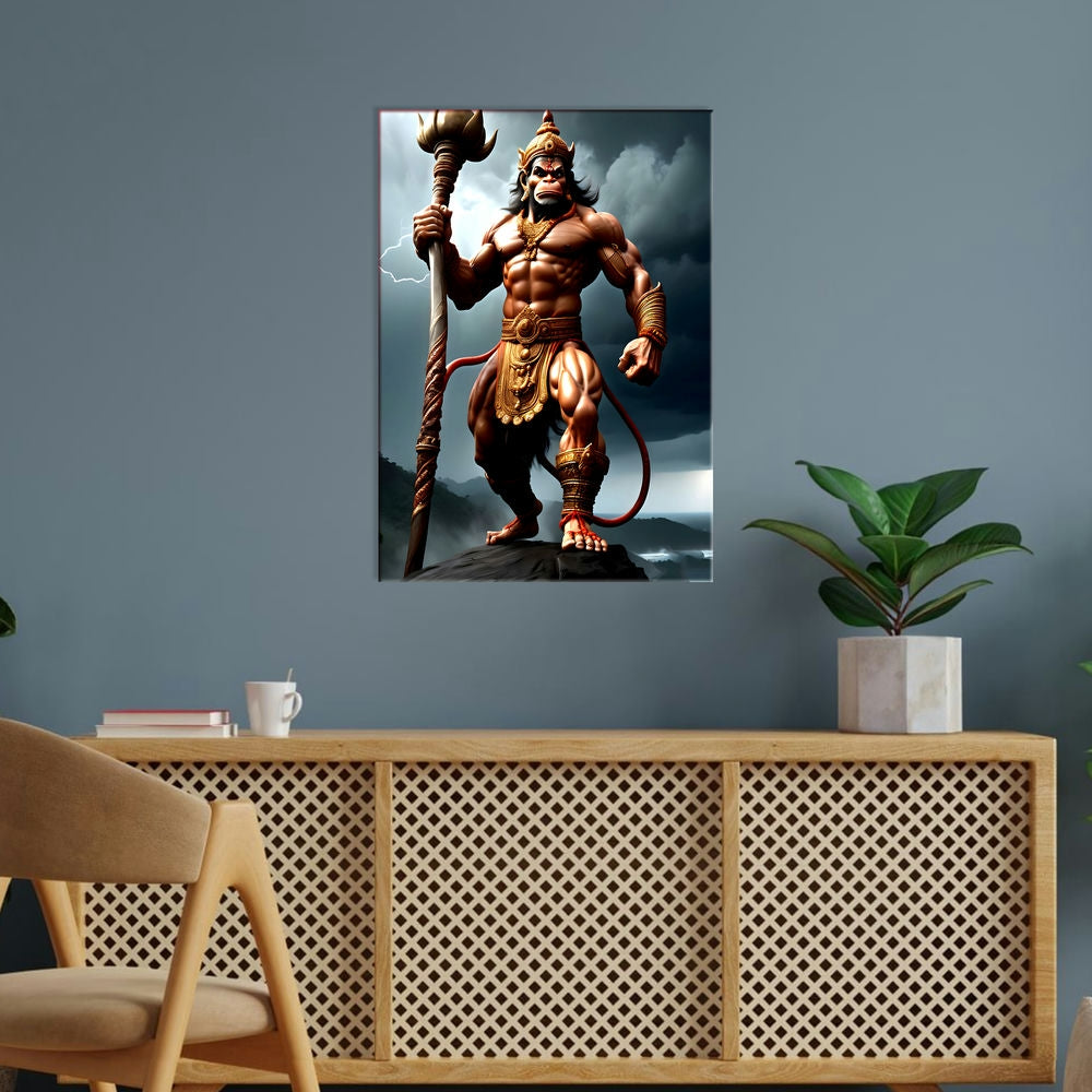 Metal Poster - Lord Hanuman LH06 Mobile Case by CoverMeUp - Style 5