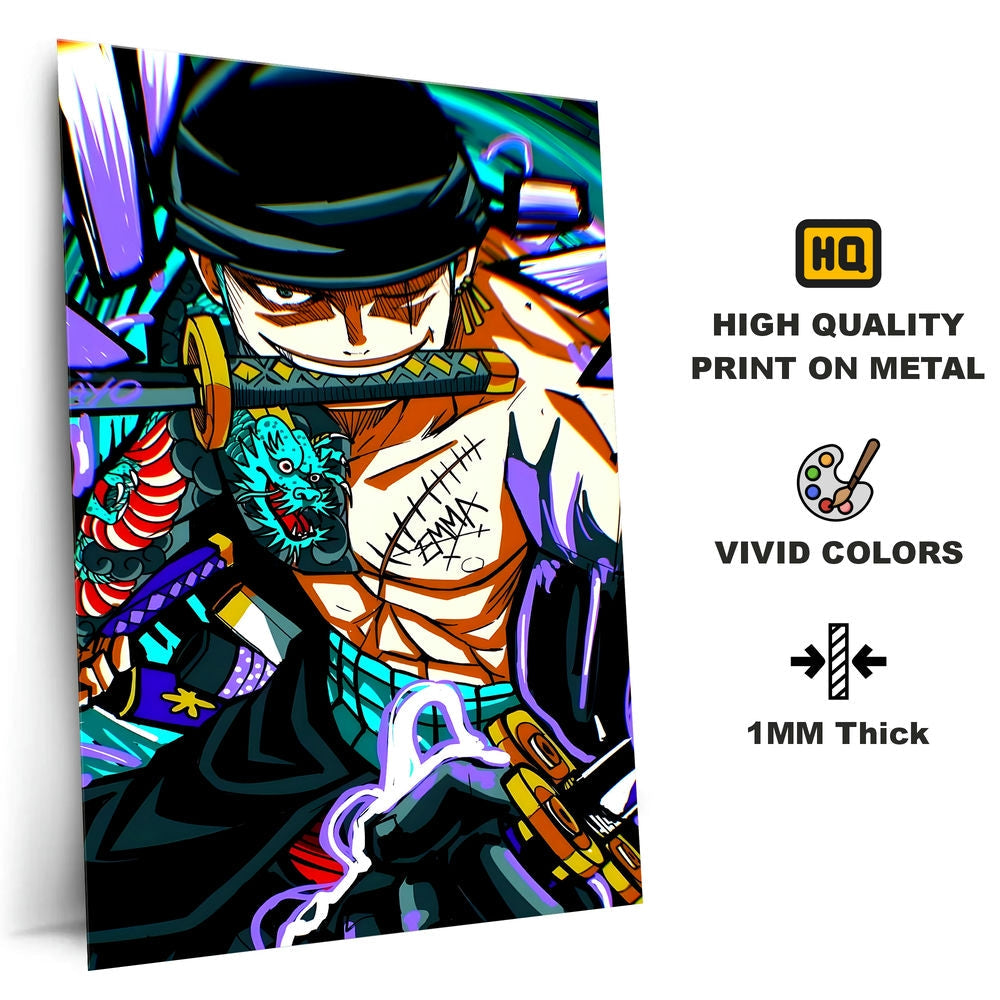 Metal Poster - One Piece Roronoa Zoro OP39 Mobile Case by CoverMeUp - Style 4