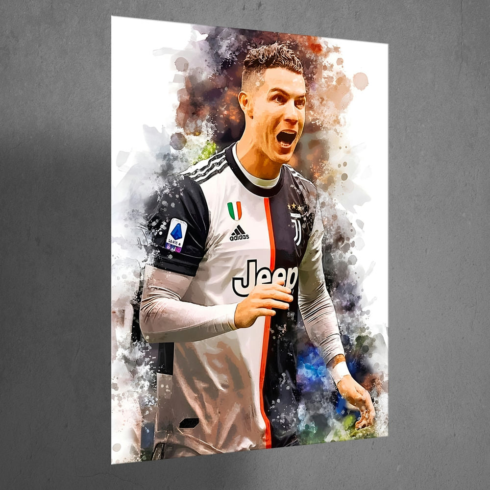 Metal Poster - Footballer Cristiano Ronaldo F01 Mobile Case by CoverMeUp - Style 3