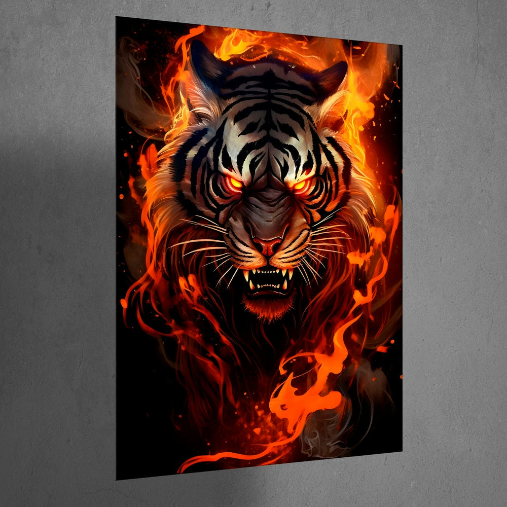 Metal Poster - Wildlife Tiger TG03 Mobile Case by CoverMeUp - Style 3