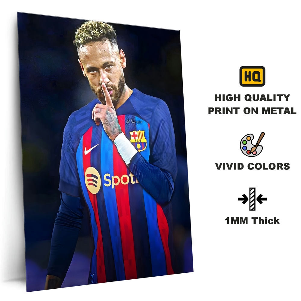 Metal Poster - Footballer Neymar Jr NJR05 Mobile Case by CoverMeUp - Style 4
