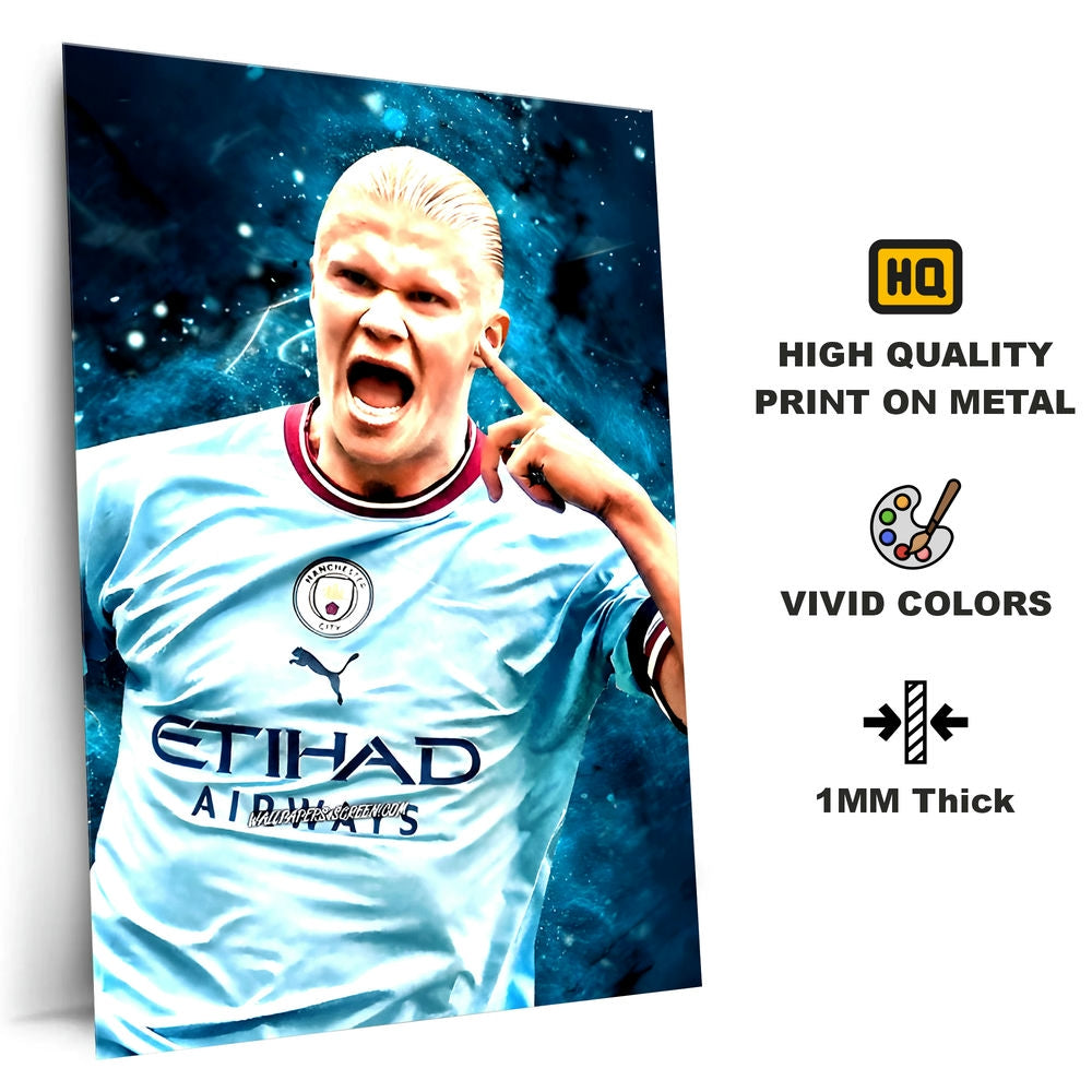 Metal Poster - Footballer Erling Haaland EH02 Mobile Case by CoverMeUp - Style 4