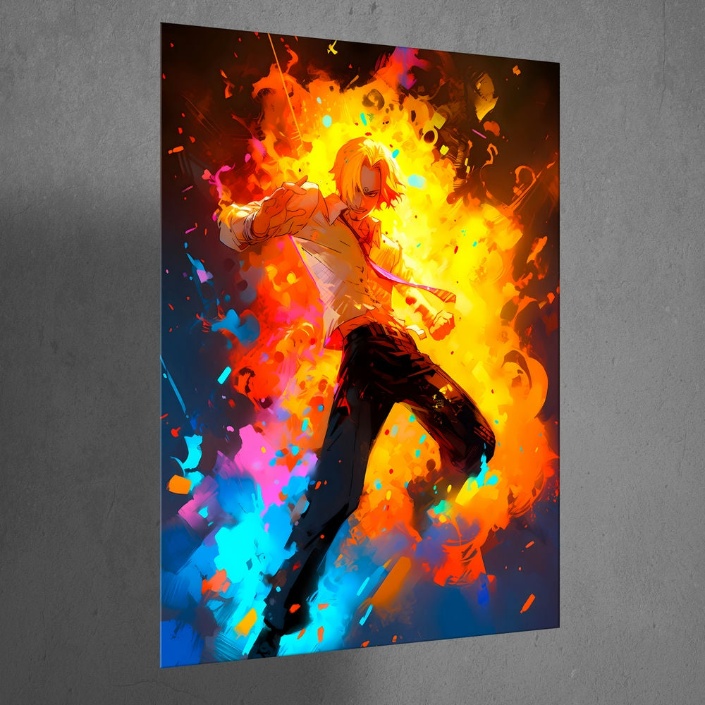 Metal Poster - Anime One Piece Sanji OP69 Mobile Case by CoverMeUp - Style 3