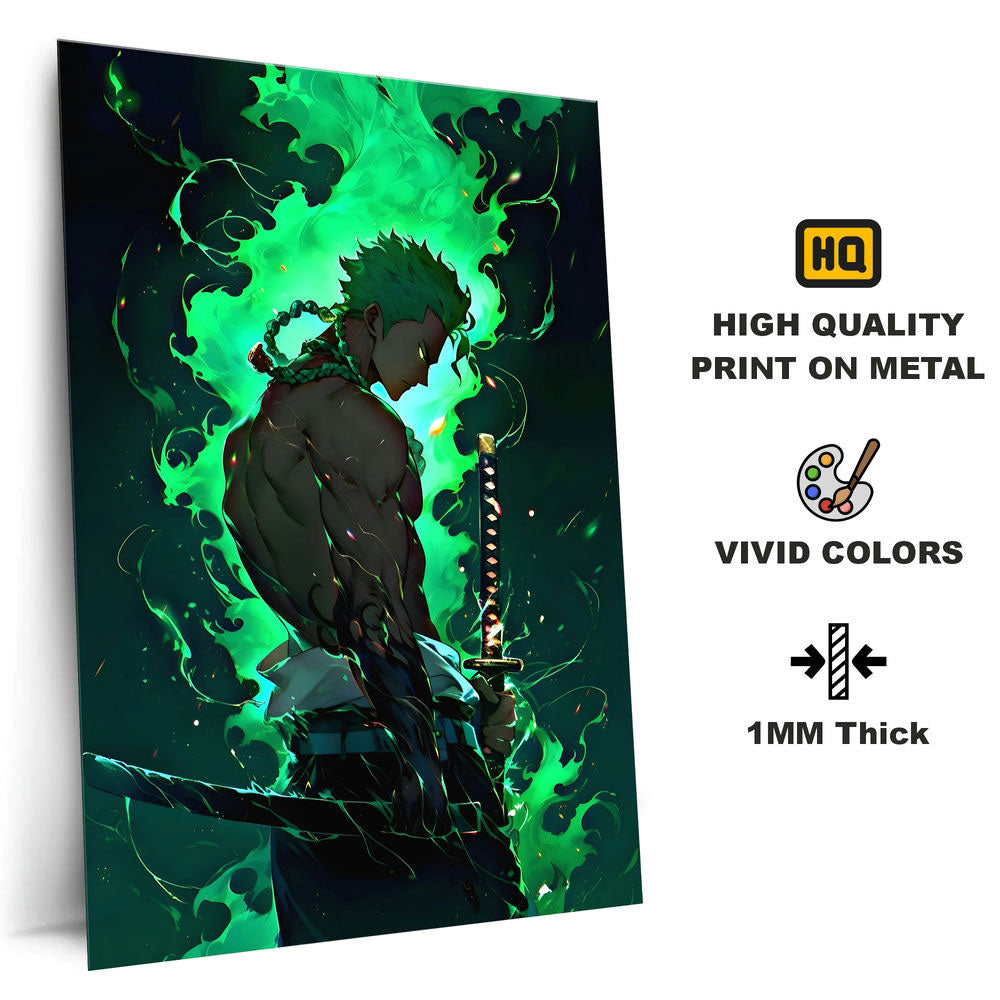Metal Poster - One Piece Roronoa Zoro OP30 Mobile Case by CoverMeUp - Style 4