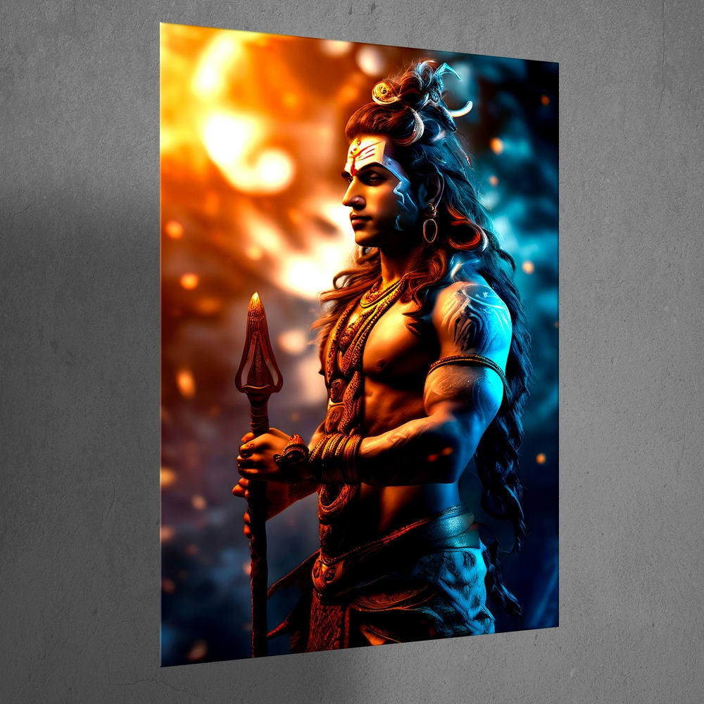 Metal Poster - Lord Shiva LS21 Mobile Case by CoverMeUp - Style 3