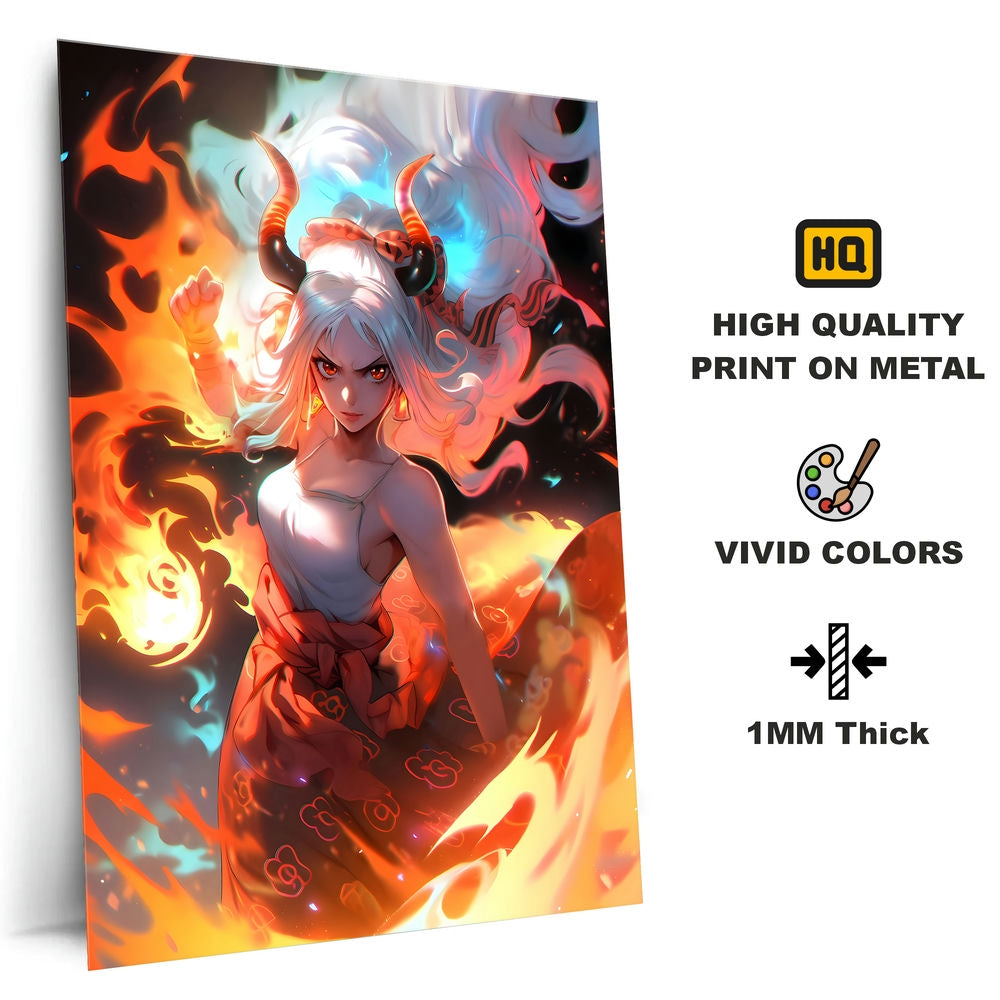 Metal Poster - Anime One Piece Yamato OP71 Mobile Case by CoverMeUp - Style 4