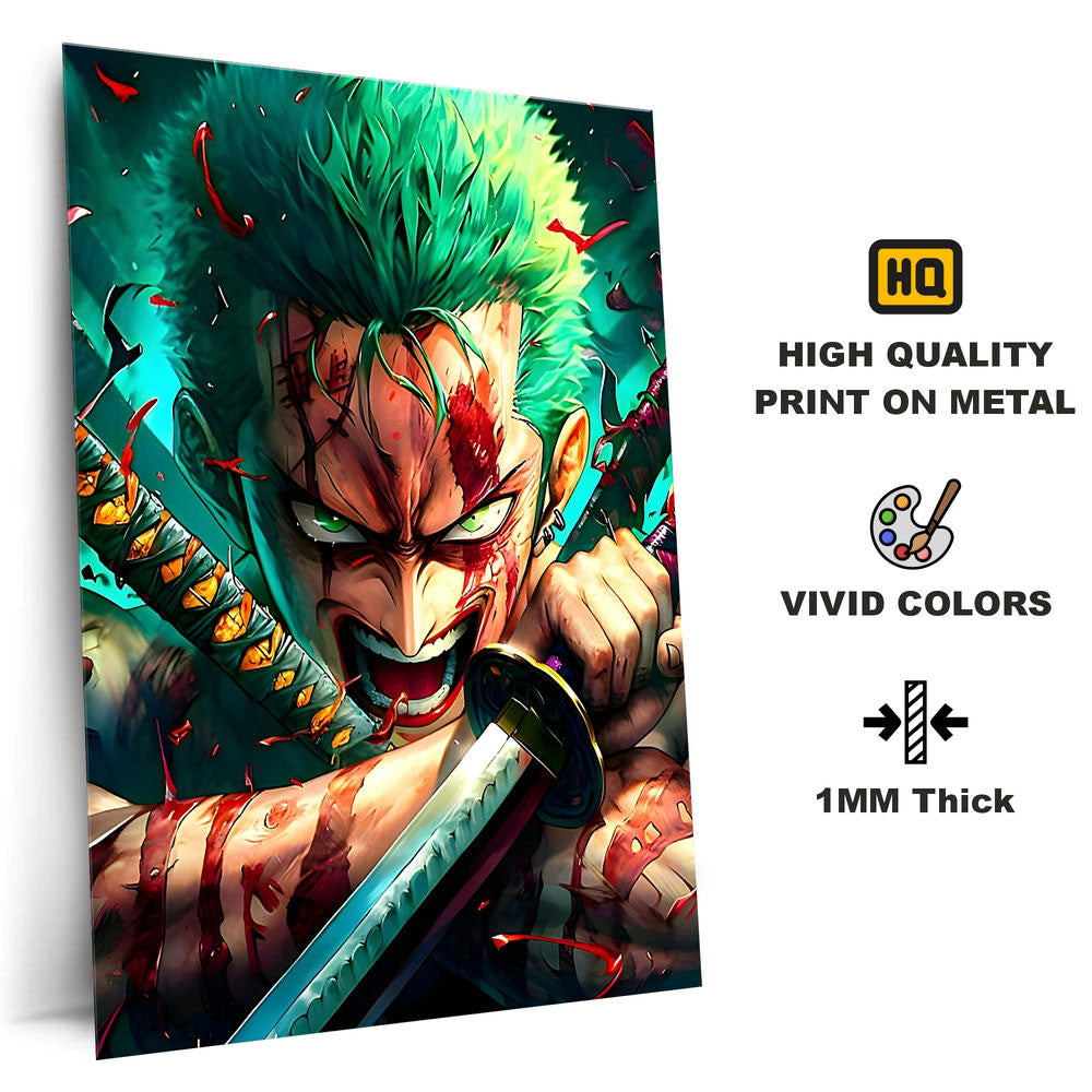 Metal Poster - One Piece Roronoa Zoro OP21 Mobile Case by CoverMeUp - Style 4