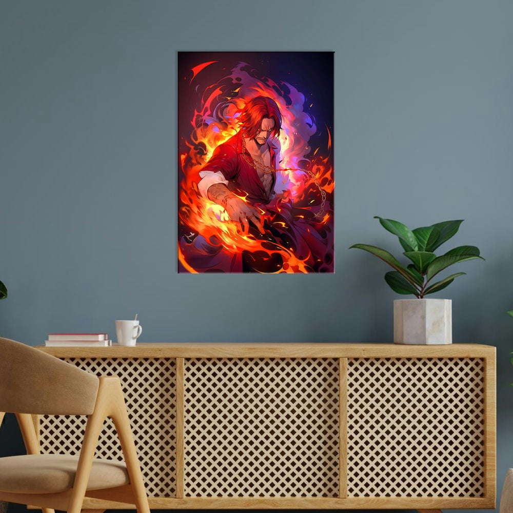 Metal Poster - Anime One Piece Shanks OP70 Mobile Case by CoverMeUp - Style 5