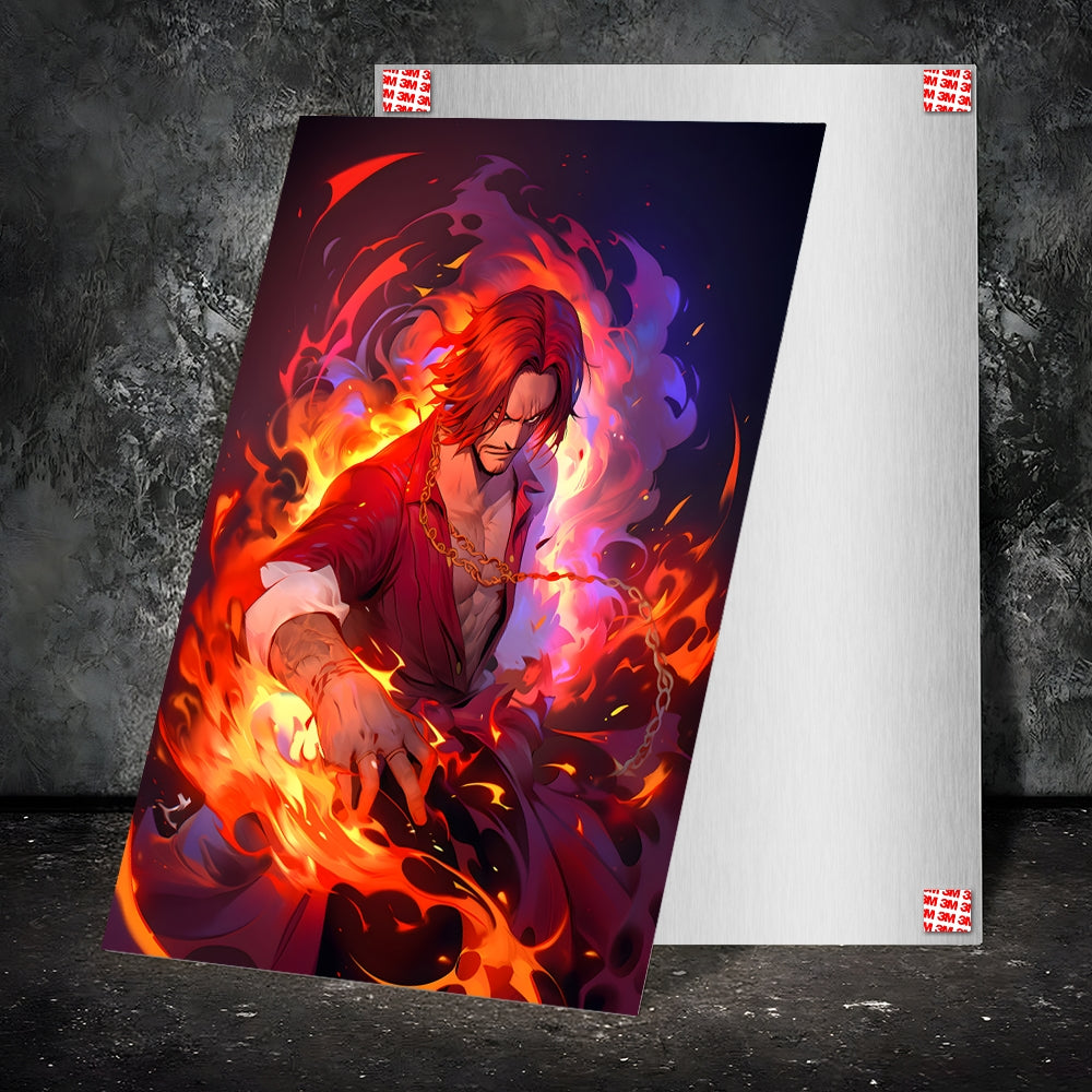 Metal Poster - Anime One Piece Shanks OP70 Mobile Case by CoverMeUp - Style 2