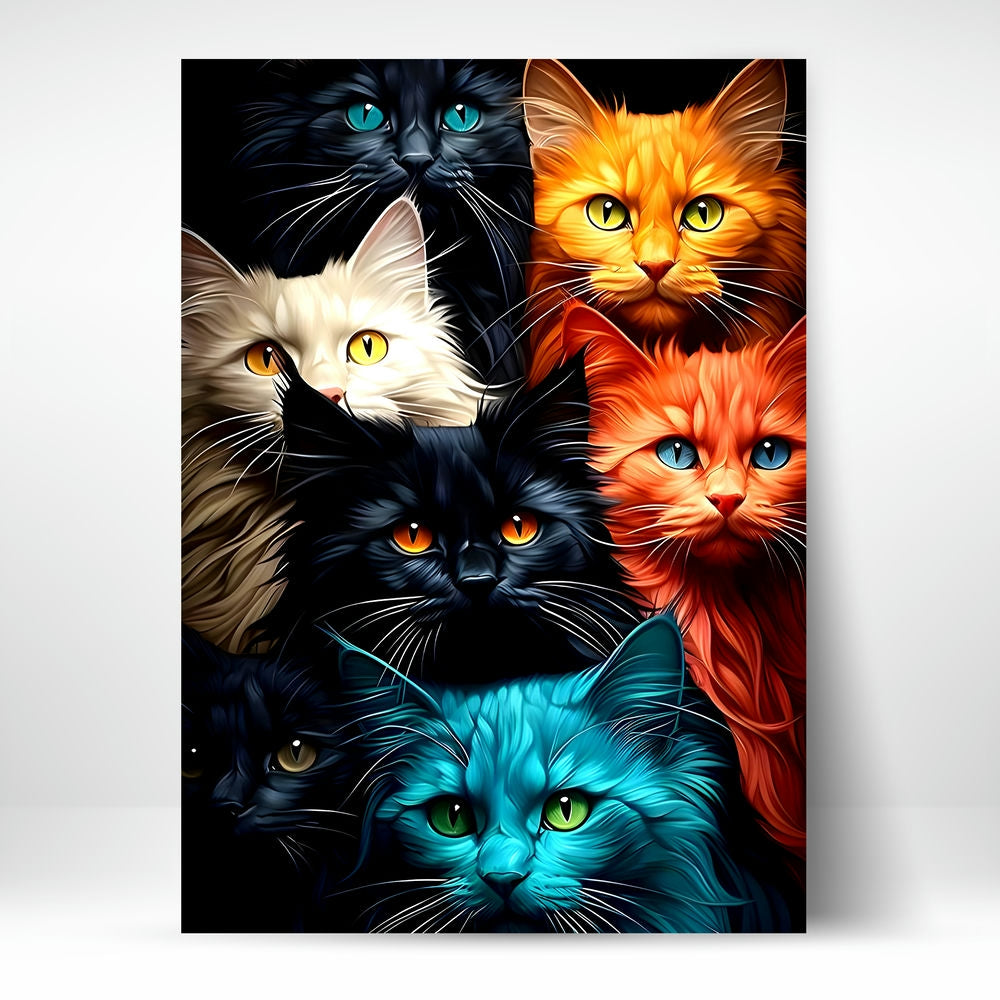 Metal Poster - Cats C01 Mobile Case by CoverMeUp