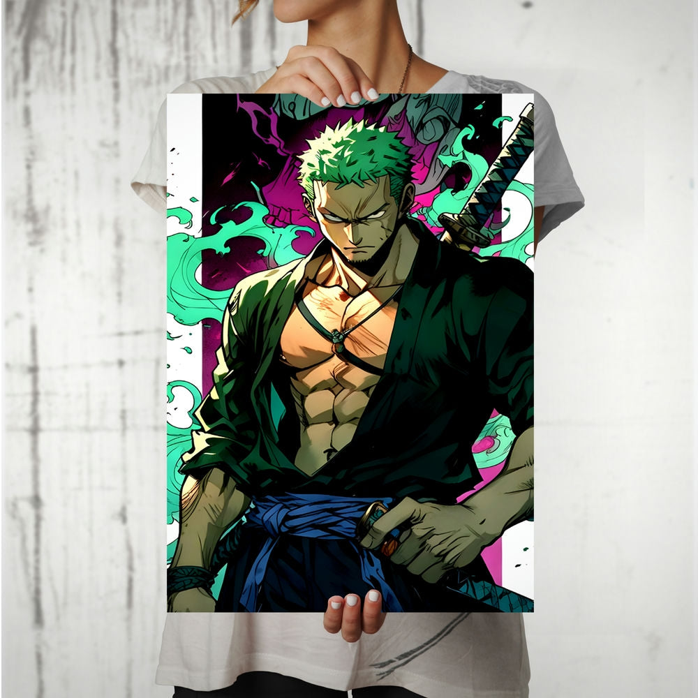 Metal Poster - One Piece Roronoa Zoro OP54 Mobile Case by CoverMeUp - Style 8