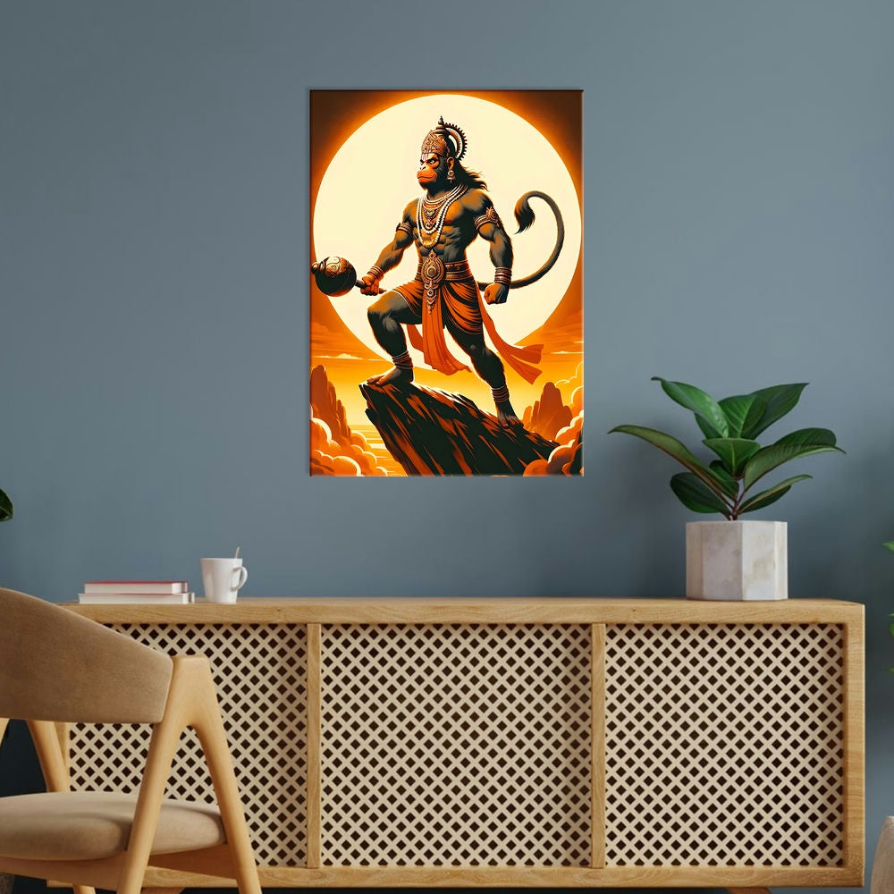 Metal Poster - Lord Hanuman LH09 Mobile Case by CoverMeUp - Style 5